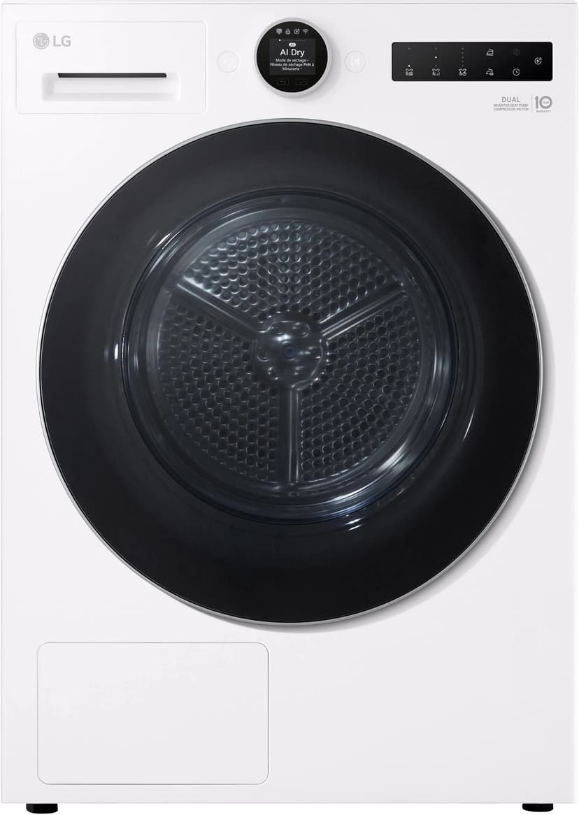 Sèche-linge LG RH9X71WH à pompe à chaleur – 9 kg – Blanc