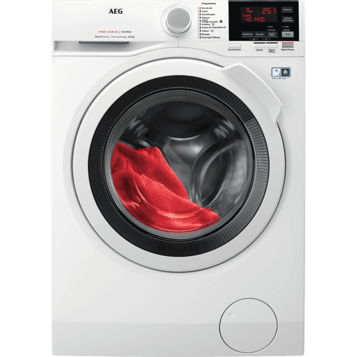 Lave linge Séchant ouverture hublot AEG 8 kg 1400 trs/min
