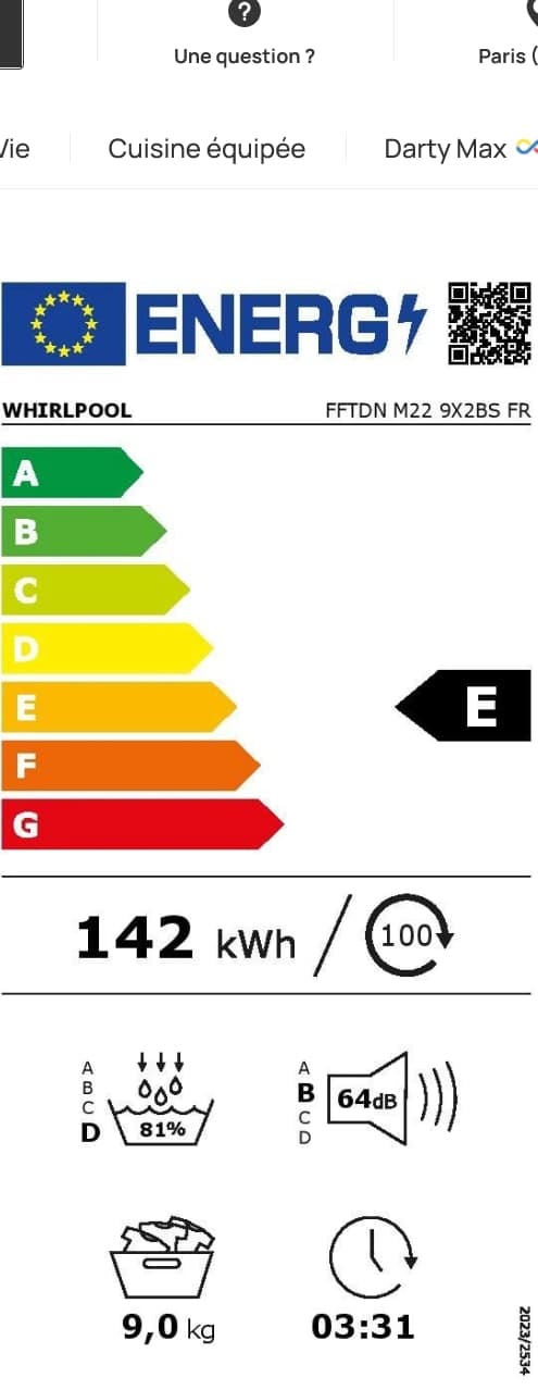 Étiquette énergétique